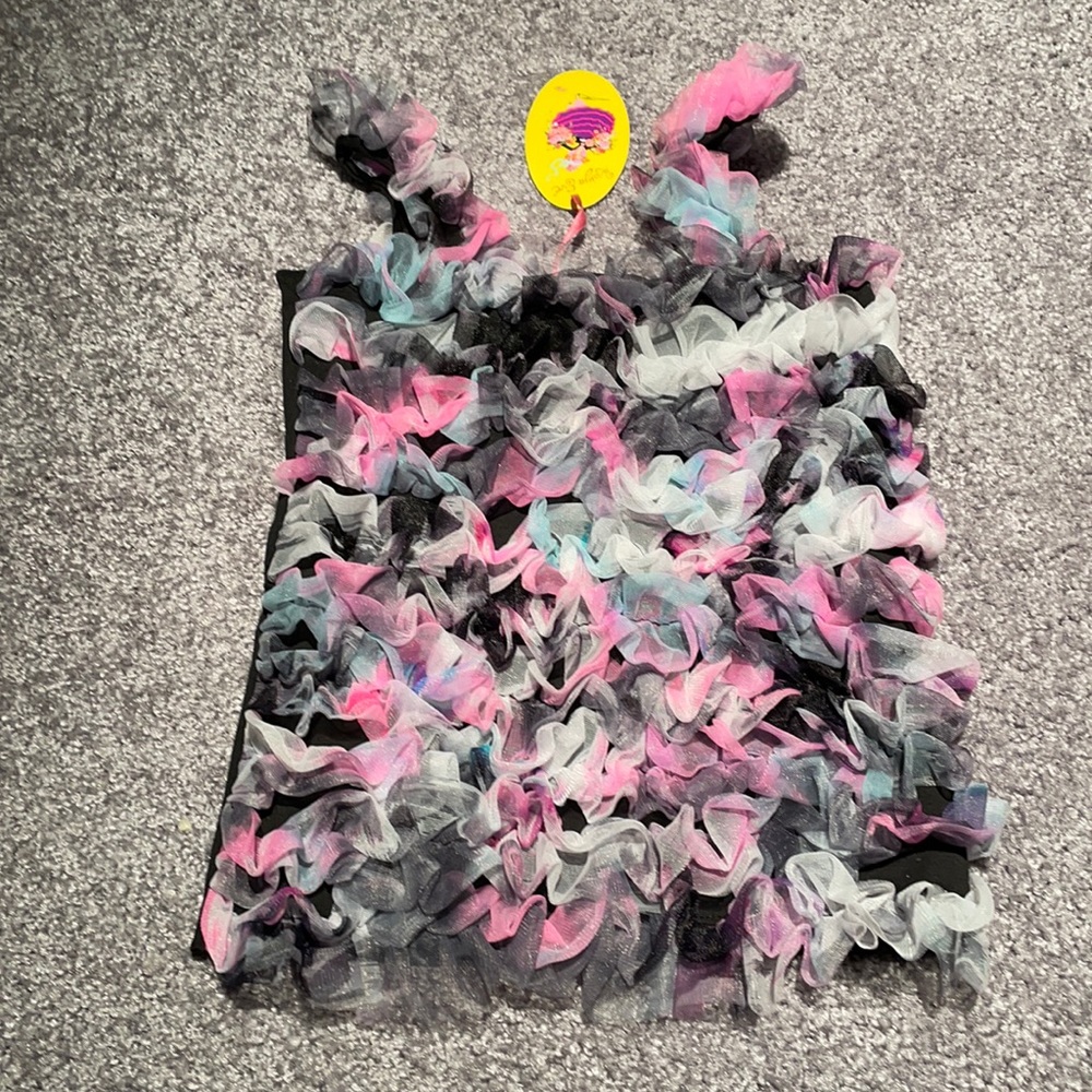 NWT Kaiya Eve Girls Tulle Cotton Frilly Top